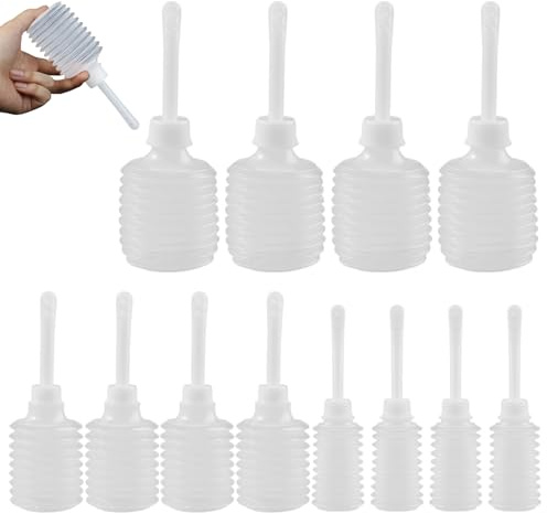Bottiglie di douche usa e getta per donne, 12 pezzi 50 ml 150 ml 180 bottiglia applicatore clistere di clistere, applicatore anale vaginale per donne uomini