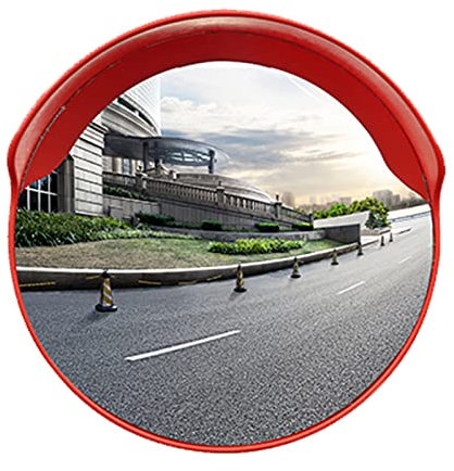 Pc Convex Wide-Angle Safety Mirror,60 Cm Large Road Convex Mirror,For Driveway Parking Lots Road Corners