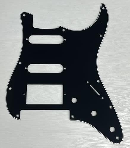 Battipenna compatibile per Fender Player Stratocaster Floyd Rose HSS Style Guitar (3 strati nero)