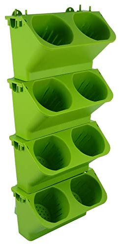 BESTonZON 4 Piezas Vertical Autosuficiente para Jardín Interior y Exterior Sistema de Riego Automático Diseño Ventilación para y Patios
