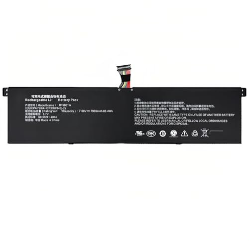 Batteria for Laptop R15B01W 7900 mAh 7,60 V. Compatibile con Xiaomi Mi Laptop Air PRO 15,6 Pollici GTX1050 Max-Q Notebook 171501-AQ 171501-AL 171501-AF