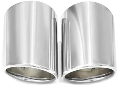Autoauspuffendrohr Edelstahl-Auspuffblenden für Q7 für TDI für Quattro (2006–2013) Auspuffendrohrblende(Silber)