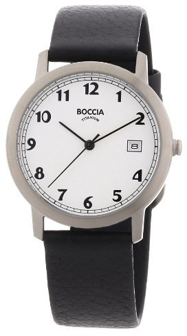 Boccia Herren-Armbanduhr Leder 3617-01