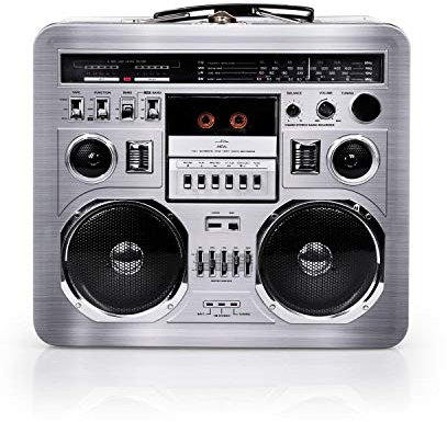 80's Boombox Radio Lunchbox Tin Tote
