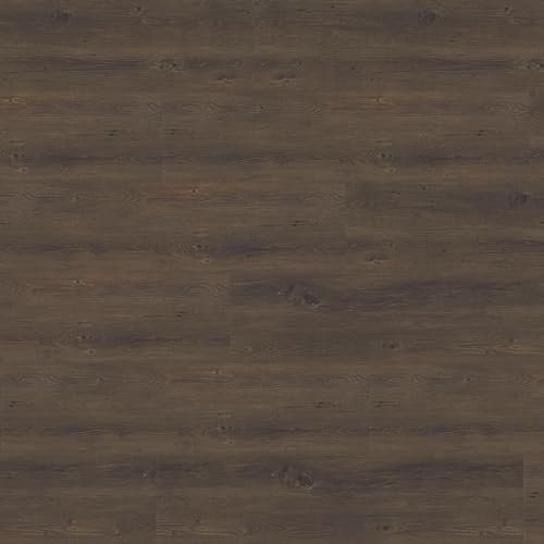 Vinylboden zum kleben 1 Paket (3,77 m²) 0,30 mm Nutzschicht 2 mm Stärke Holzoptik (Eiche mocca) Klebevinyl Klebefliesen Vinylfliesen zum Verkleben für Küche Bad Wohnzimmer Wasserfest