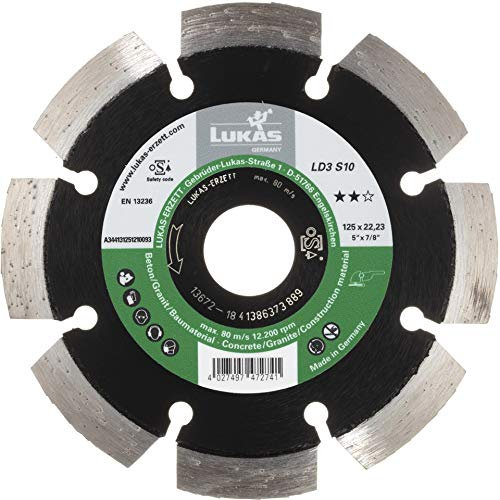 LUKAS LD3 S10 - Disco da taglio diamantato per pietra/cemento/asfalto Ø 115 mm