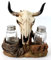 Salz und Pefferset Bullenschädel Büffelkopf Country und Western
