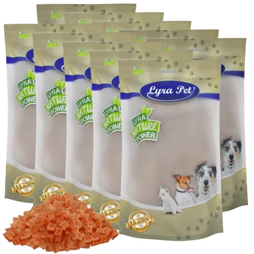 Lyra Pet® 10 kg Hühnerbruststreifen - Kausnack für Hunde | Leckerli für Hunde – Proteinreicher Kauartikel mit Huhn – Idealer Belohnungs- und Trainingssnack – Gut verträglich