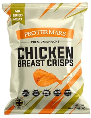 Protermars Meat Snacks |Low Carb | 100% Chicken Fillet | 85% Protein | No Added Sugar| Keto | Gluten Free | Multipack Snacks | 6 Bags x 25g