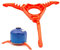 STCRERAG Gas Tank Bracket Foldable Canister Stand Gas Canister Support Orange Gas Tank Stove Stand Bracket Tripod Outdoor Stove Flat Gas Tank Holder for Outdoor Camping Hiking Picnic Cooking