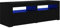 vidaXL TV Schrank mit LED-Leuchten Lowboard Fernsehschrank Fernsehtisch Sideboard HiFi-Schrank TV Möbel Tisch Board Schwarz 120x35x40cm