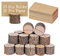 25 Stück Tischkartenhalter Holz + 25 Stück Karte aus Kraftpapier, Kartenhalter Holz, Platzkartenhalter Memohalter Holz - Fotohalter Aus Holz Kartenhalter Fotohalter Menükarten Halter für Hochzeit Deko