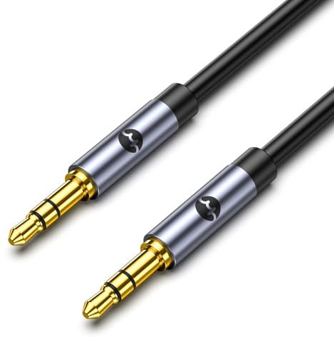 YHEMI Cavo Aux 3.5mm to 3.5mm Jack, Cavo Audio Jack 3.5mm to 3.5mm per Cuffie, iPad, Home Stereo, Laptop, Autoradio, MP3, Tablet e Altro