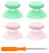 eXtremeRate 4 Piezas Joysticks para Xbox Series S X Control Palancas Analogicos Joystick Reemplazable Repuesto para Pulgar Thumbsticks para Xbox One S/X/Estandard/Elite Mando(Menta Verde & Rosa)