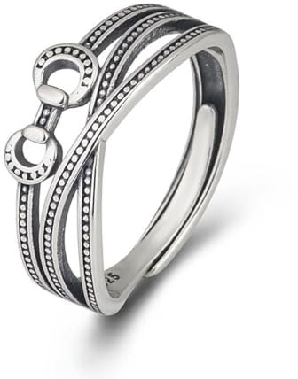 S925 Sterling Silber Ring Lächelnder Emoji Ring Frau Ring