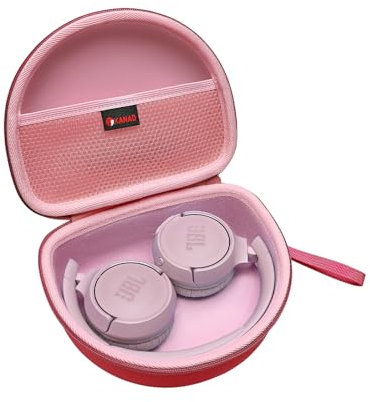 XANAD Kopfhörer Tasche für JBL Tune 510BT / JBL Tune 520BT / JBL Tune 760 NC/JBL Tune 660 BTNC/JBL Tune 710 BT/JBL Live 460NC Bluetooth Kopfhörer On-Ear Faltbarem Headphone Case(Rosa)