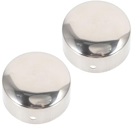 jojofuny 2pcs Handrail End Caps Round Covers for Stair Railings Banister Toppers