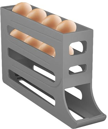 Porta Uova Da Frigo, Portauova da frigorifero, Organizer Frigorifero per Uova, Dispenser per Uova da Frigorifero, Portauova Frigorifero a 4 Strati per Conservare 30 Uova, per Cucina, Frigoriferi
