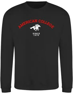 AMERICAN COLLEGE USA Rund hals sweatshirt vuxna män och kvinnor
