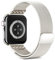 Metal Strap Compatible with Apple Watch Straps 41mm 40mm 38mm for Women, Stainless Steel Milanese Loop Magnetic Adjustable Replacement Band for iWatch Series 10 9 8 7 6 5 4 3 2 1 SE Starlight
