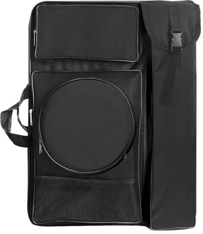 Sionhiuo Künstlertasche für Zeichenutensilien, Aufbewahrungstasche für Kunstwerke - Wasserdichter Rucksack für Zeichenbrett | Multifunktionale Künstlertasche, Schwarze Kunsttaschen für Zeichenpapier,