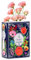 BORDEAG Dekorative Keramik-Buch-Blumenvase, Buchförmige Vase, Rechteckig, Modern, Geblümt, Für Heimdekoration