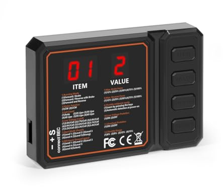 Juqoyue Programmierkarte für RC-Boote, 50 Bis 150 A, ESC, Elektronischer Geschwindigkeitsregler, RC-Auto, Axial SCX10, TRX4, EX86100