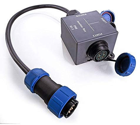 Kapego Kabelsystem, Verteiler Weipu 2 Abgänge 4-polig, 24 V DC 730301
