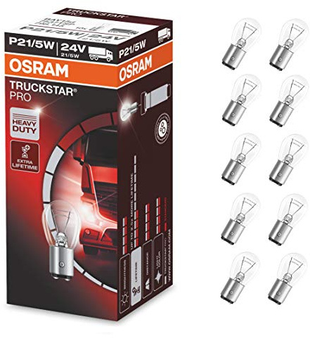 Osram 7537TSP TRUCKSTAR Pro Standlichtlampe P21/5W, 24V, 10er Faltschachtel