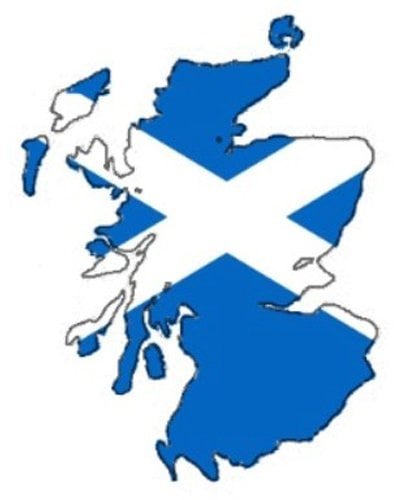 Auto Aufkleber, Car Sticker ALBA Schottland, Scotland. Konturgeschnitten. (ca. 11x9 cm)