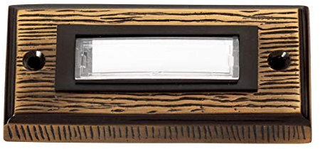 Heidemann 70301 Klingelplatte mit Namensschild 1fach Bronze 24 V/1 A