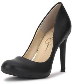 Jessica Simpson Women's Calie Pump, Black Sleek, 9