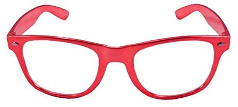 Folat Party Brille Blues Brothers Metallic Rot