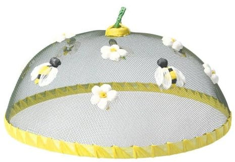 Gisela Graham Mesh Food Cover - Bee and Flower Design