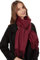 MaaMgic Schal Damen Warm Winter Herbst unifarben Baumwolle mit quasten/fransen, 40+ Farben Einfarbig & Kariert Pashmina xl Stola Schals MEHRWEG,Wein Rot