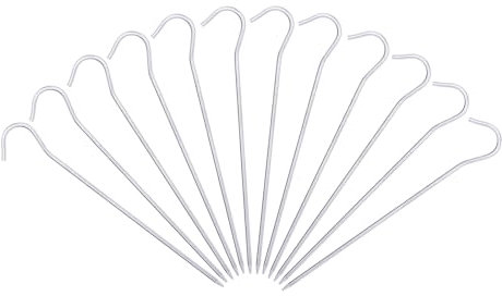 iBasingo Pioli in Lega di Titanio Chiodi per Tende da Campeggio Picchetti per Tende Ultraleggeri Chiodi Portatili per Gomiti Hardware per Tende a Perno per Tenda Resistente 6/8/12 Pz/Lotto