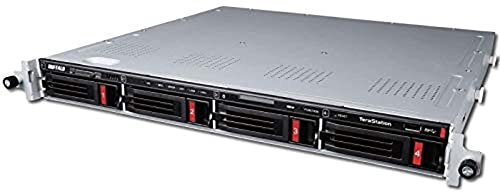 BUFFALO TeraStation 5410RN - NAS per montaggio su rack da 32 TB (4 x 8 TB) con dischi rigidi NAS HDD inclusi 10GbE / 4 Bay / RAID / iSCSI / NAS / Server di archiviazione / NAS Server / NAS Storage /