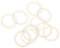 10 O-Ringe Silikagel Baby Schnullerkette Clips, Innendurchmesser: ca. 21 mm Außendurchmesser: Approx.29mm
