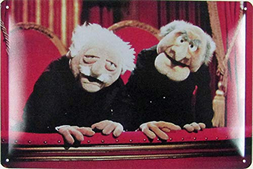 Blechschild 30x20cm Waldorf and Statler Muppet Show