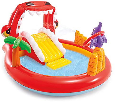 Intex Happy Dino Inflatable Play Center, for Ages 2+