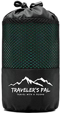 Traveler's Pal Hüttenschlafsack aus 100% Duraweave - Reiseschlafsack - Leichter und dünner Inlett Sommerschlafsack (Patinagrün)