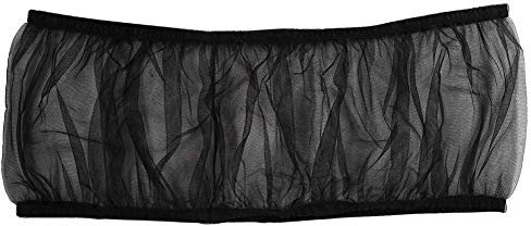 Birdcage Nylon Mesh Net Cover Schutz Pet Birds Papagei Käfig Seed Catcher Weiche belüftete Birdcage Rock L Größe(schwarz)
