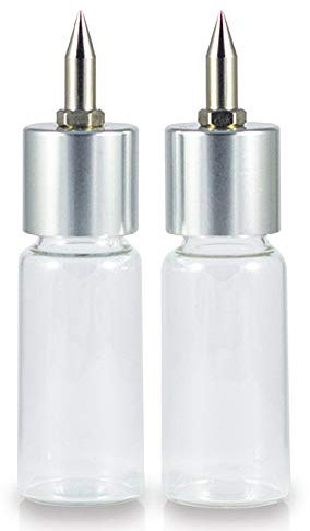 SPARMAX SPX60501 Flyer Airbrushflaschen-Set, 2 Stück, Glas, klar, 15 ml