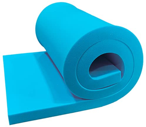 DURAFOAM Espuma de Tapicería Flexible de Alta Densidad - Plancha Firme para Cojines, Sofás, Sillas, Camas, Autocaravanas y Bricolaje - Tamaño: 200 x 80 x 10 cm