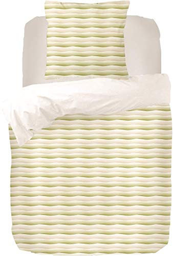 Kayori Verdi Bettwäsche aus 100% Tencel 135 x 200cm+80x80 Farbe Natur