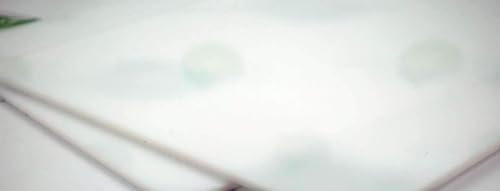 Acrylglas Platte | Zuschnitt | 3mm stark | Größe Wählbar | opal weiß | UV-Beständig | beidseitig foliert (30x30 cm)