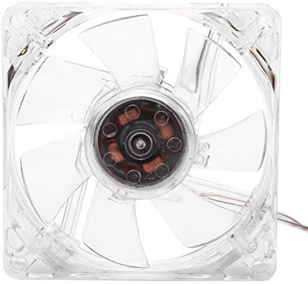 Lüfter, langlebig 8 cm USB Buntes Licht Transparenter Lüfter 5V CPU-Lüfter, Lüfterdrehzahl 800 ± 10% U/min, für PC-Computer, Transparent