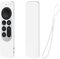FLYAMAPIRIT Custodia di ricambio in silicone per Apple TV 4K Series 6a generazione 2021 Siri con cinturino da polso (bianco)