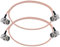 TUOLNK Cable BNC 75ohm Macho en Ángulo Recto a BNC Macho en Ángulo Recto, RG179 20 Pulgadas (50 cm), Antena WIFI, Puente de Coleta, Cable de Video HD SDI - Paquete de 2