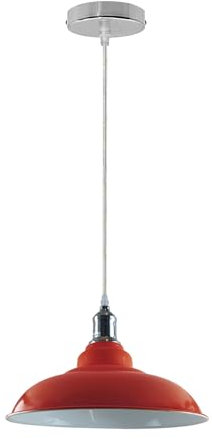 LEDSone Pendelleuchten-Set im Retro-Stil, Metall, E27, 32 cm [Energieklasse A] (orange)